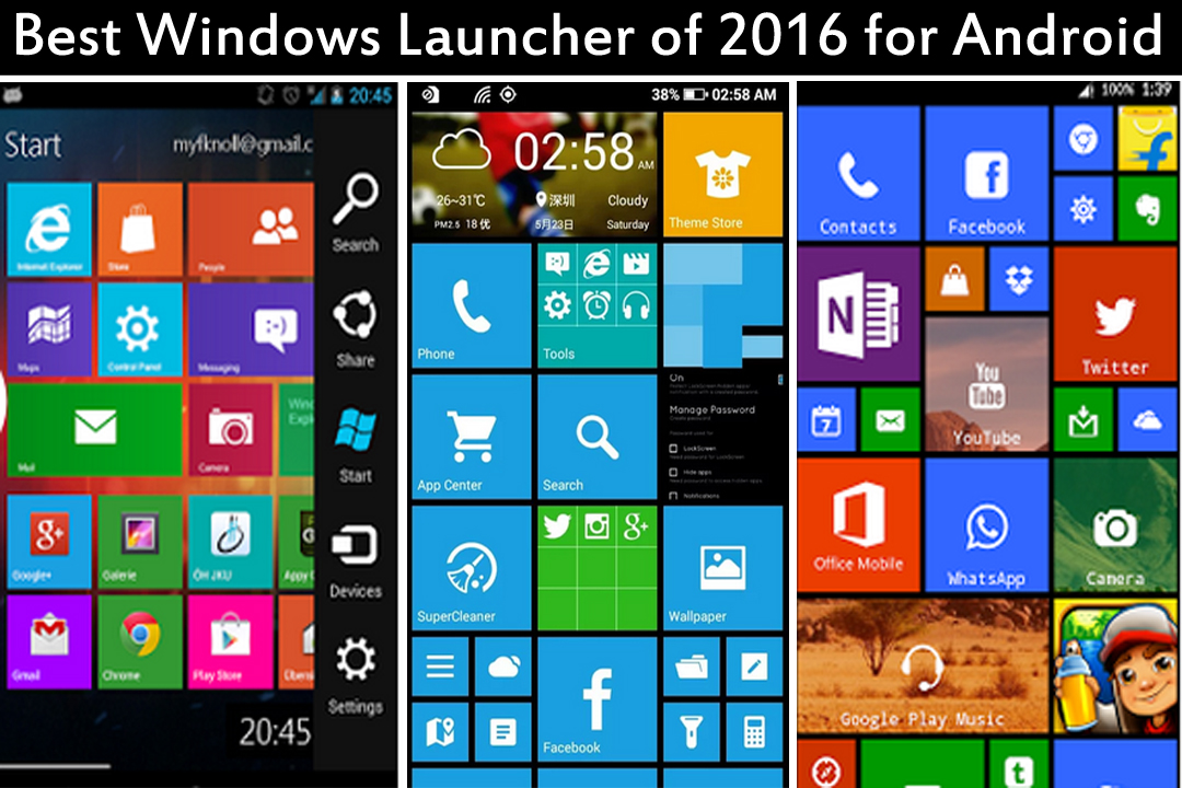 best windows launchers for android